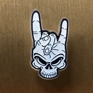 Skull Hand Acrylic Pin
